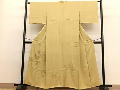 平和屋着物■豪華色留袖 総刺繍 宮中風景文 金銀糸 正絹 逸品 BAAW4973hv