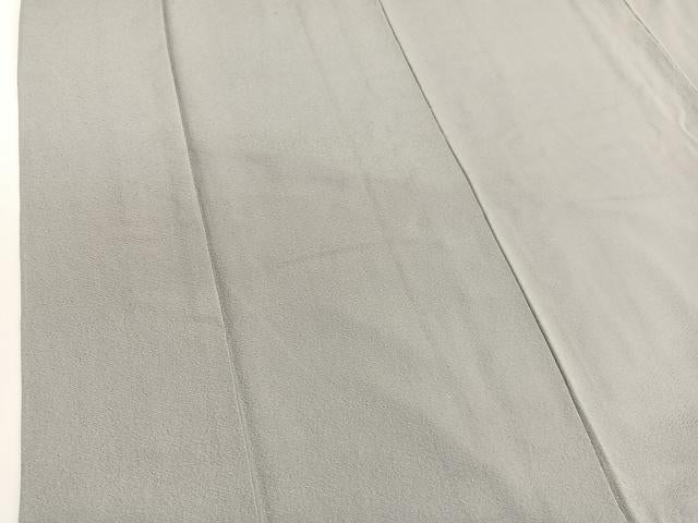 平和屋着物■上質な色無地　紗綾形地紋　利休白茶色　反端付き　正絹　逸品　BAAW4976hv