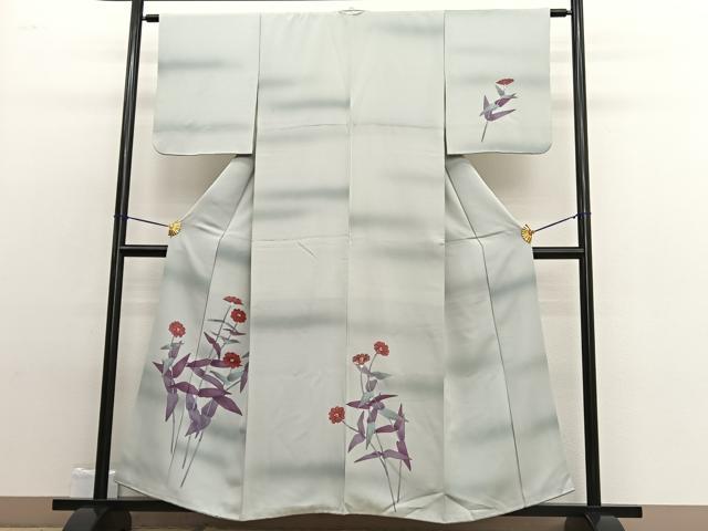 平和屋着物■訪問着　手描き　枝花文　暈し染め　正絹　逸品　BAAW4994hv