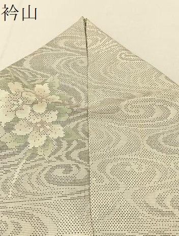 平和屋着物●都喜ヱ門 本場大島紬 白大島 9マルキ 流水花文 さが美扱い 藤絹織物謹製 正絹 逸品 BAAW5005hj