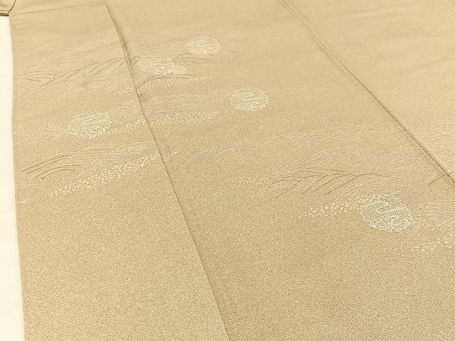 平和屋着物●中国三大刺繍 スワトウ刺繍 訪問着 流水雪輪文 たたき染め 銀彩 正絹 逸品 BAAW5006hj
