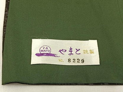 平和屋着物●本場大島紬 純泥染め 風景文 やまと誂製 久野織物謹製 証紙付き 正絹 逸品 BAAW5012hj