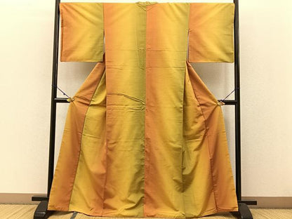 平和屋着物●上質な紬　霞文　正絹　逸品　BAAW5013hj