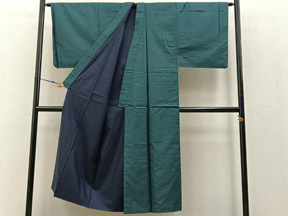 平和屋着物●男性　紬　100亀甲　正絹　逸品　未使用　BAAW5016hj