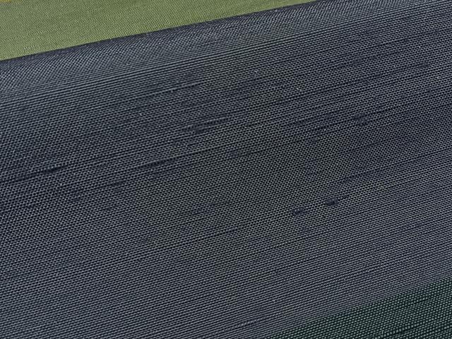 平和屋着物○絲藝苑 上島洋山 紬 横段文 ますいわ屋