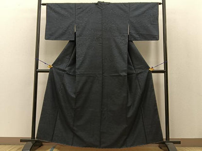 平和屋着物●本場大島紬　9マルキ　風景文　正絹　逸品　未使用　BAAW5022hj
