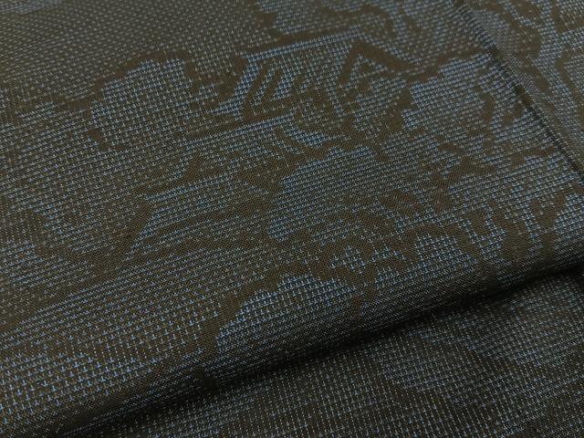 平和屋着物●本場大島紬　9マルキ　風景文　正絹　逸品　未使用　BAAW5022hj