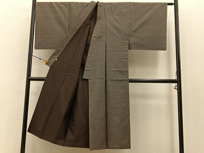 平和屋着物●男性　本場大島紬　100亀甲　総詰め　正絹　逸品　未使用　BAAW5023hj