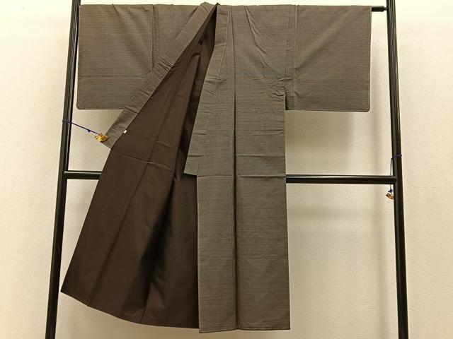 平和屋着物●男性　本場大島紬　100亀甲　総詰め　正絹　逸品　未使用　BAAW5023hj