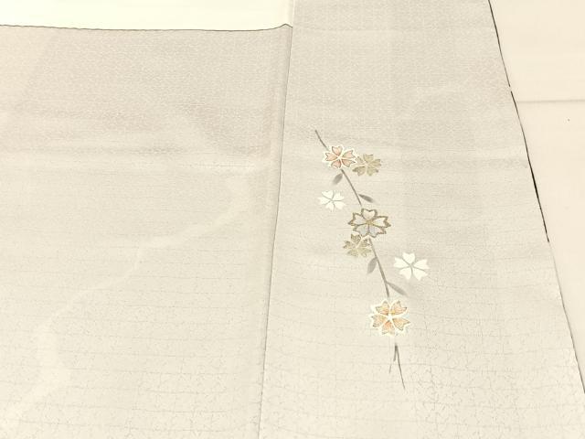 平和屋着物●訪問着　雪輪花文　暈し染め　金銀彩　正絹　逸品　BAAW5028hj