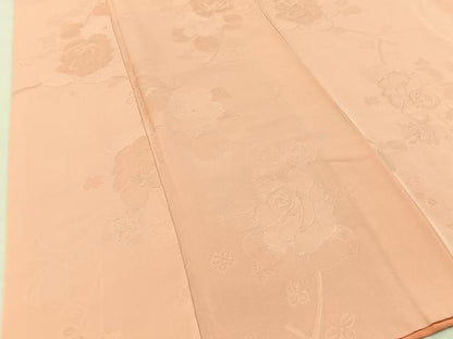 平和屋着物●上質な色無地　枝花地紋　虹色　正絹　逸品　BAAW5029hj