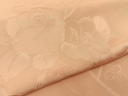 平和屋着物●上質な色無地　枝花地紋　虹色　正絹　逸品　BAAW5029hj