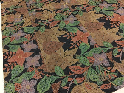 平和屋着物●本場大島紬　7マルキ　草花尽くし　正絹　逸品　BAAW5035hj