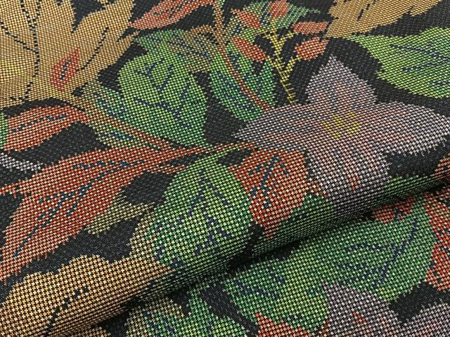 平和屋着物●本場大島紬　7マルキ　草花尽くし　正絹　逸品　BAAW5035hj