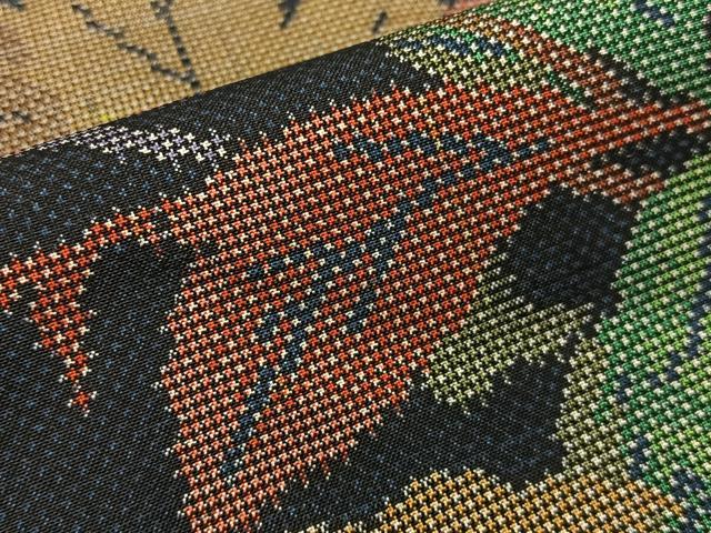 平和屋着物●本場大島紬　7マルキ　草花尽くし　正絹　逸品　BAAW5035hj