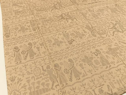 平和屋着物●本場大島紬　150亀甲　エジプト壁画文様　ますいわ屋扱い　正絹　逸品　BAAW5041hj