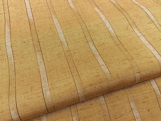 平和屋着物●ぜんまい紬　間道　正絹　逸品　BAAW5045hj 平和屋着物○ぜんまい紬 間道 正絹 逸品 BAAW5045hj
