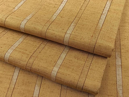 平和屋着物●ぜんまい紬　間道　正絹　逸品　BAAW5045hj