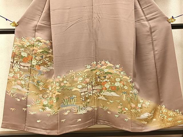 平和屋着物○創業460年・千總 色留袖 駒刺繍 松竹梅 御所解