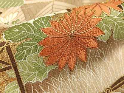 平和屋着物●創業460年・千總　色留袖　駒刺繍　松竹梅　御所解文　暈し染め　金彩　正絹　逸品　BAAW5048hj