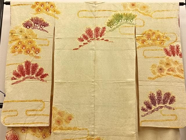 平和屋着物●豪華振袖　総絞り　松　正絹　逸品　BAAW5050hj
