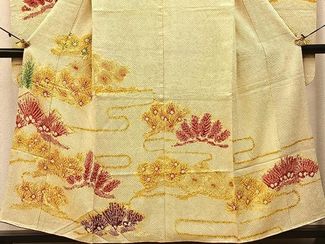平和屋着物●豪華振袖　総絞り　松　正絹　逸品　BAAW5050hj