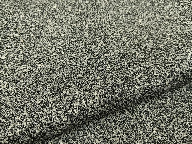 平和屋着物●上質な小紋　作家物　たたき染め　黒地　正絹　逸品　BAAW5053hj