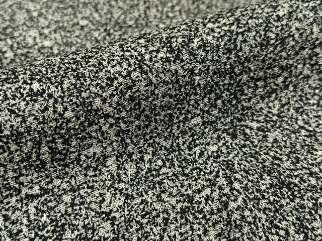 平和屋着物●上質な小紋　作家物　たたき染め　黒地　正絹　逸品　BAAW5053hj