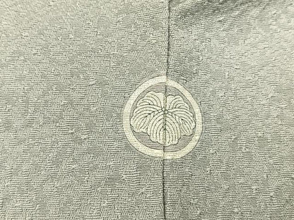 平和屋着物●本草木染作家　瑞寶　色無地　紋意匠　紫水晶色　正絹　逸品　BAAW5054hj