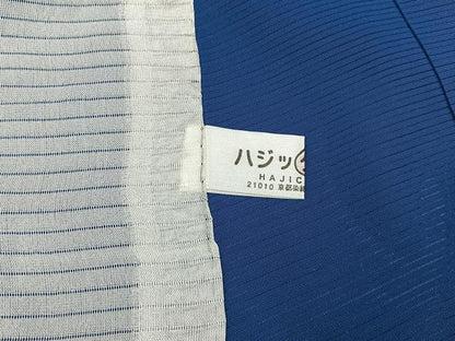 平和屋着物＊夏物 色無地 絽 青藍色 正絹 逸品 BAAW5061hj