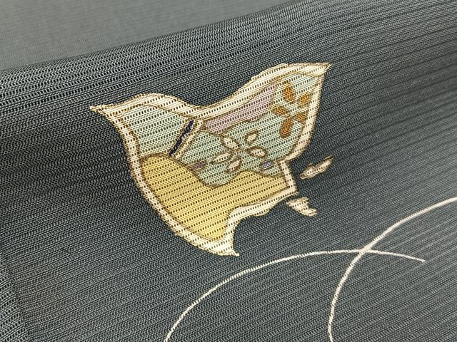 平和屋着物＊夏物 訪問着 絽 千鳥 暈し染め 銀彩 正絹 逸品 BAAW5062hj