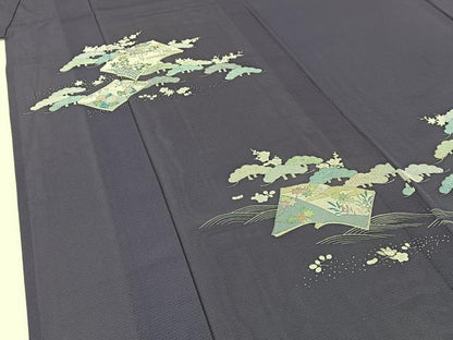 平和屋着物＊夏物 訪問着 絽 冊子松花文 正絹 逸品 BAAW5063hj