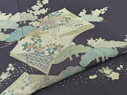 平和屋着物＊夏物 訪問着 絽 冊子松花文 正絹 逸品 BAAW5063hj