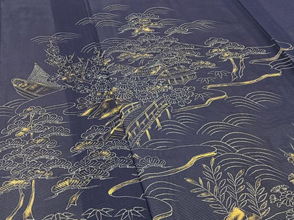 平和屋着物＊夏物 訪問着 絽 茶屋辻 金彩 正絹 逸品 BAAW5068hj