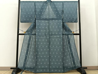 平和屋着物＊夏物 本場琉球絣 夏琉球 正絹 逸品 BAAW5070hj