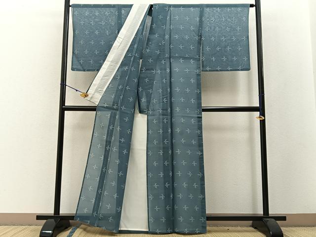 平和屋着物＊夏物　本場琉球絣　夏琉球　正絹　逸品　BAAW5070hj 平和屋着物＊夏物 本場琉球絣 夏琉球 正絹 逸品 BAAW5070hj
