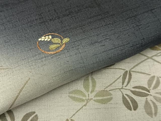 平和屋着物＊夏物 訪問着 紗紬 刺繍 萩 金糸 正絹 逸品 BAAW5078hj