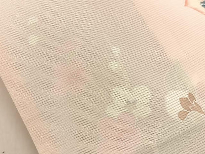 平和屋着物＊夏物 訪問着 絽 友禅 白椿に梅 暈し染め 正絹 逸品 未使用 BAAW5080hj