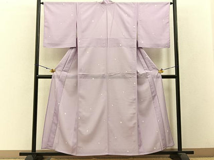 平和屋着物＊夏物 小紋 絽 大小あられ 洗える着物 未使用 BAAW5081hj