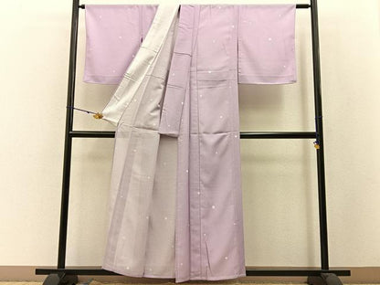 平和屋着物＊夏物 小紋 絽 大小あられ 洗える着物 未使用 BAAW5081hj