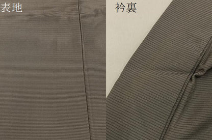 平和屋着物＊夏物 色無地 絽 灰色 正絹 逸品 BAAW5082hj