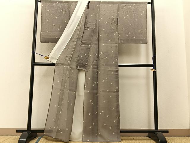 平和屋着物＊夏物 絹芭蕉 夏芭蕉 伝統工芸士 白川貞夫 やじろべえ 証紙付き 正絹 逸品 BAAW5084hj