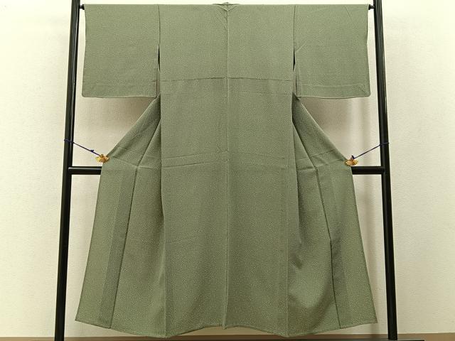 平和屋着物▽江戸小紋 単衣 大小あられ 正絹 逸品 BAAW5093hj