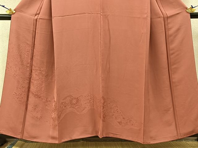 平和屋着物●豪華色留袖 辻が花地紋 浅緋色 正絹 逸品 BAAW5109hj