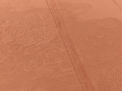 平和屋着物●豪華色留袖 辻が花地紋 浅緋色 正絹 逸品 BAAW5109hj