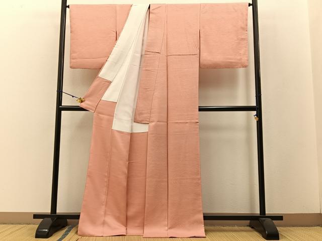 平和屋着物●上質な小紋 竜安寺 石庭地紋 正絹 逸品 BAAW5115hj