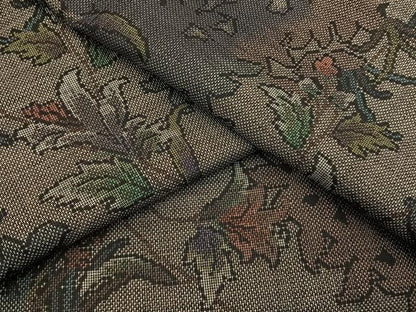 平和屋着物●本場大島紬　9マルキ　草花文　正絹　逸品　未使用　BAAW5127hj