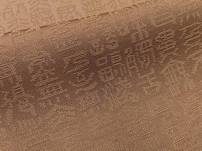 平和屋着物●上質な色無地　文字地紋　紫染色　正絹　逸品　BAAW5129hj