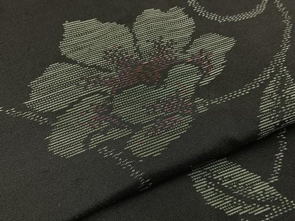 平和屋着物●本場大島紬 花唐草文 正絹 逸品 BAAW5132hj