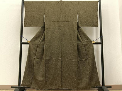 平和屋着物●上質な小紋 あられ文様 正絹 逸品 未使用 BAAW5138hj